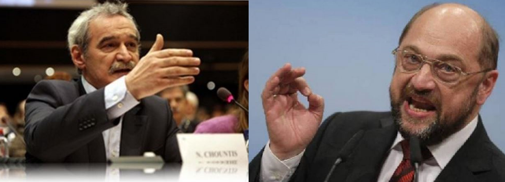 Ο Σουλτς απέρριψε ερώτηση του Χουντή