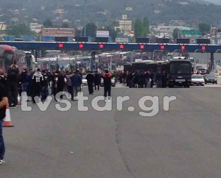 ΒΙΝΤΕΟ-Σε εξέλιξη η κάθοδος των οπαδών του ΠΑΟΚ στην Αθήνα