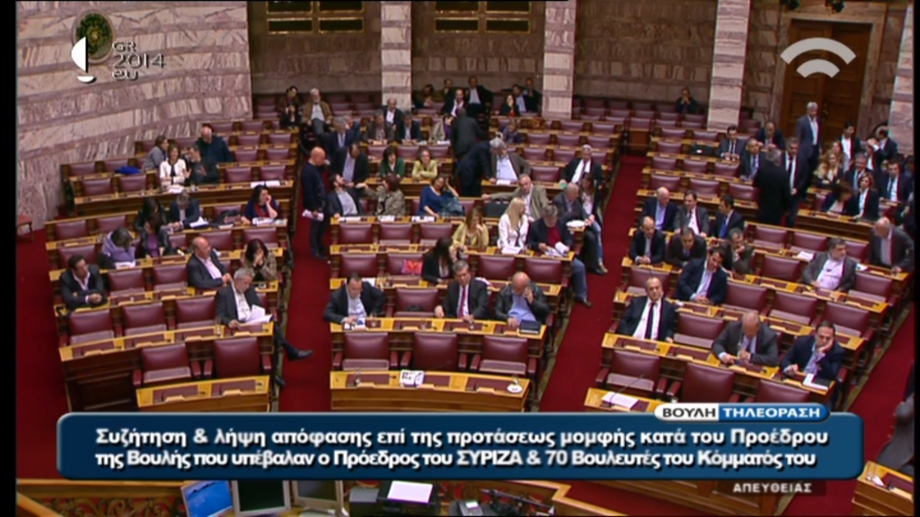 ΤΩΡΑ-Απορρίφθηκε η πρόταση μομφής του ΣΥΡΙΖΑ