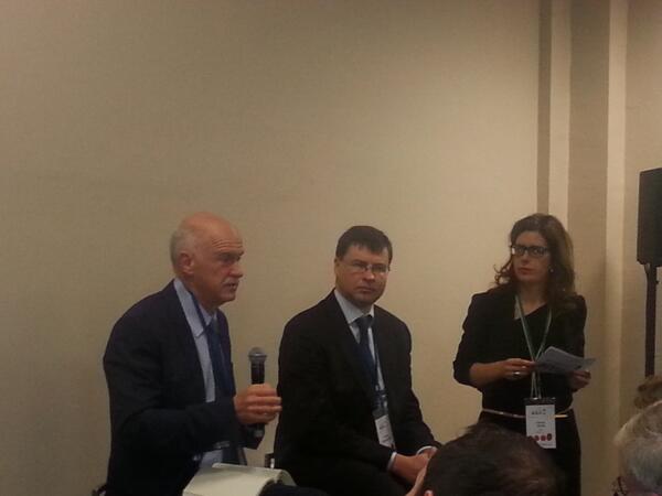 ΦΩΤΟ-Ο Παπανδρέου σε think tank των Βρυξελλών