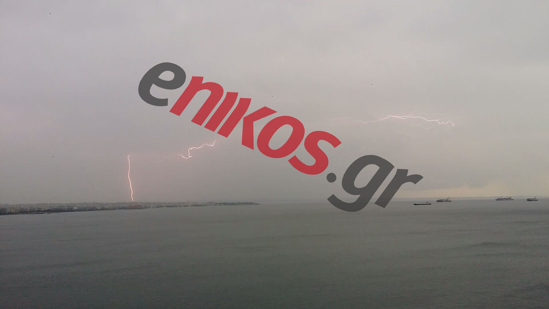 ΦΩΤΟ-Βροχερή Θεσσαλονίκη