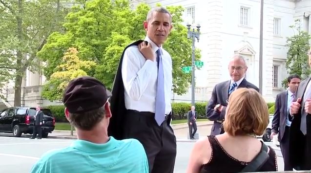 ΒΙΝΤΕΟ-Ο περίπατος του Ομπάμα