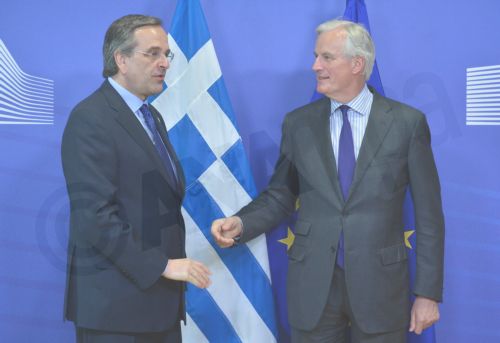 ΦΩΤΟ-Συνάντηση Σαμαρά-Μπαρνιέ