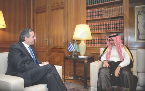 ΦΩΤΟ-Με τον πρίγκηπα της Σαουδικής Αραβίας συναντήθηκε ο Σαμαράς