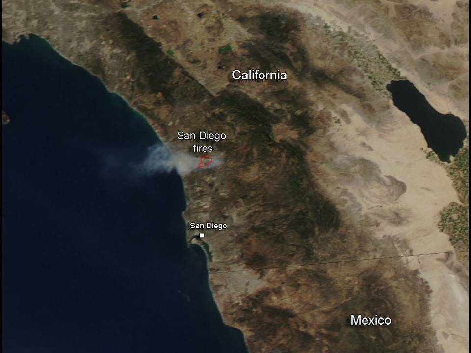 ΦΩΤΟ-Οι φωτιές στην Καλιφόρνια από το Διάστημα