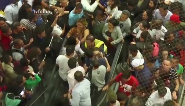 ΒΙΝΤΕΟ-Βραζιλία-Απίστευτο χάος στο μετρό του Σάο Πάολο