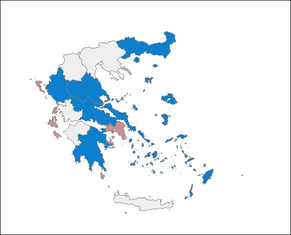 Ο χάρτης στις Περιφέρειες-Ποιοι εκλέγονται
