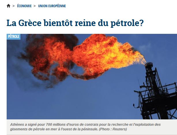 La Tribune: “Η Ελλάδα σύντομα βασίλισσα του πετρελαίου”