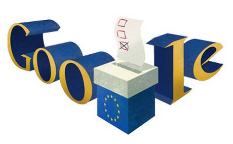 Αφιερωμένο στις ευρωεκλογές το goolge doodle