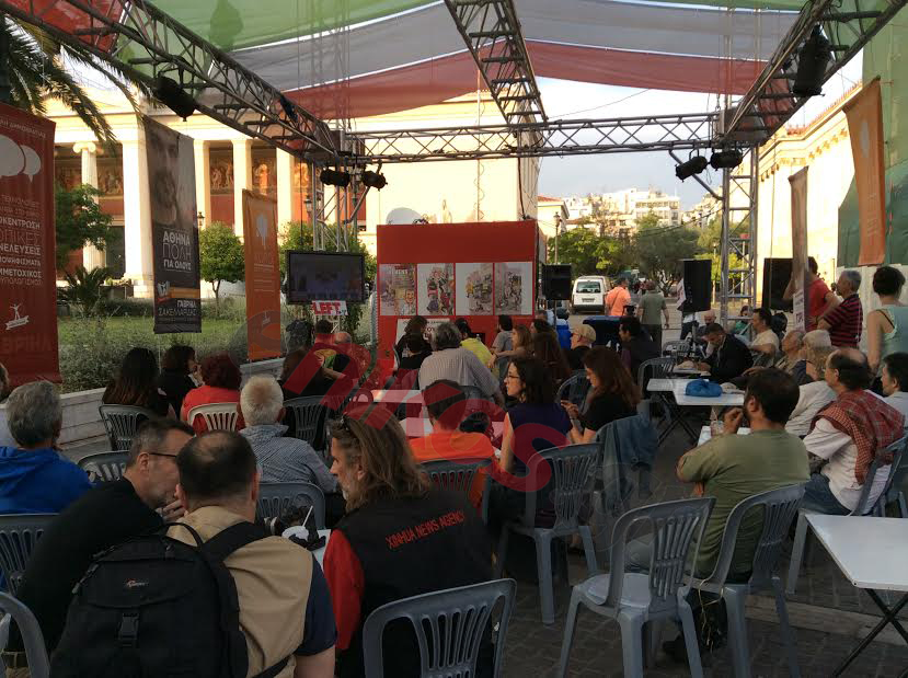 ΦΩΤΟ-Στο εκλογικό κέντρο του Σακελλαρίδη