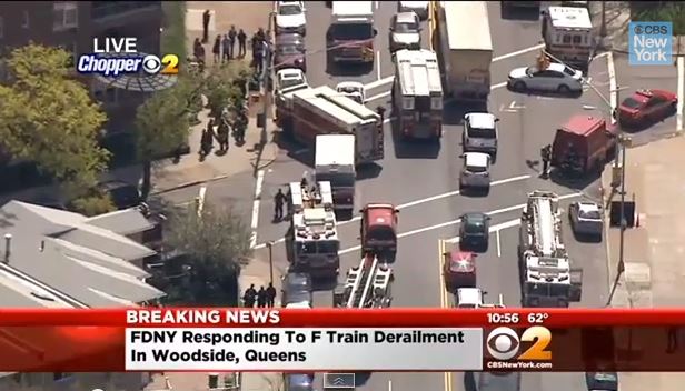 BINTEO-Οι πρώτες εικόνες από τον εκτροχιασμό του μετρό