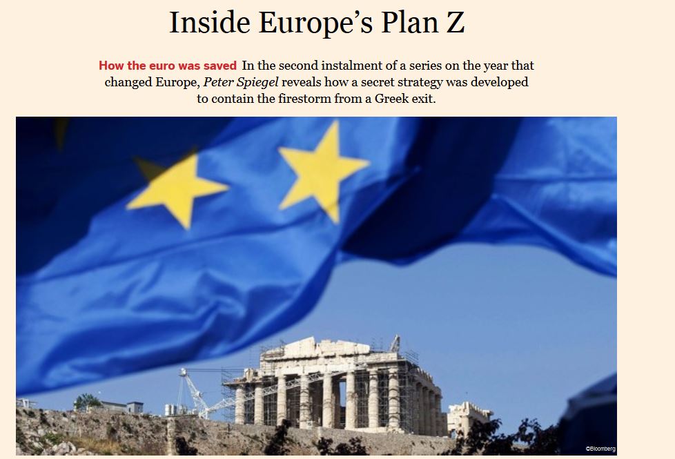 Νέα “βόμβα” των Financial Times-Tι ήταν το “Plan Z” για την Ελλάδα