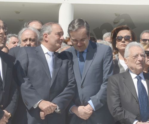 ΦΩΤΟ-Ο Σαμαράς με τον Καραμανλή στη Φιλοθέη