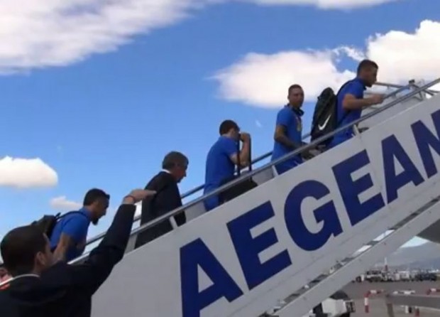 ΒΙΝΤΕΟ-Η αναχώρηση της εθνικής