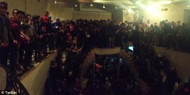 The police who broke up the party said there was a huge potential for problems, mostly likely the balcony and staircases collapsing under the weight of revelers