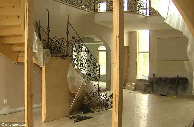 Surprisingly, no one was hurt, except the house itself