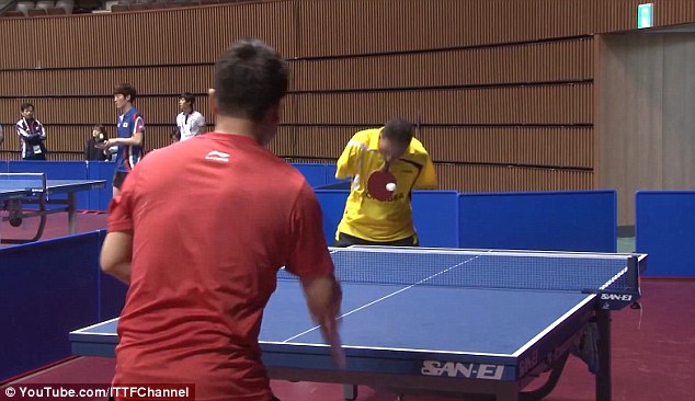 Jaw-dropping: Armless Egyptian table tennis player Ibrahim Hamato has learned to compete against the world's best despite having to hold the bat in his mouth