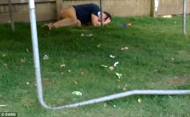 Pain: Despite saying he almost wanted to cry from the pain, Mr Adlard did not visit the hospital for eight days