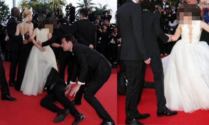 ΒΙΝΤΕΟ: Άγνωστος “τρύπωσε” κάτω από το φόρεμα ηθοποιού