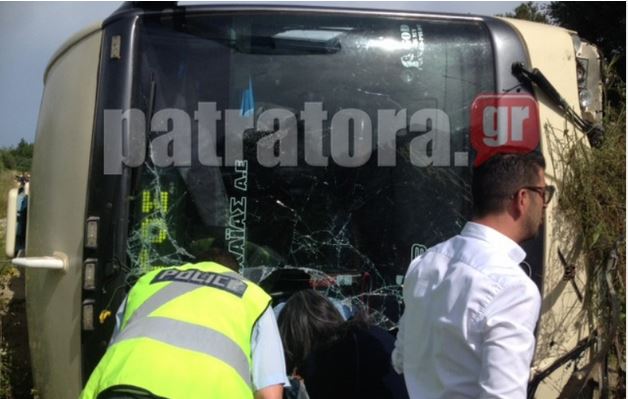 ΒΙΝΤΕΟ-ΦΩΤΟ-Το σημείο του ατυχήματος με το λεωφορείο