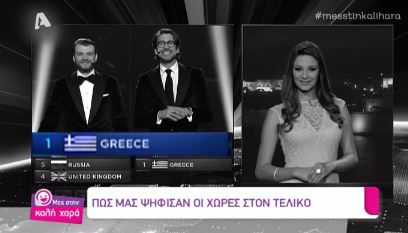 ΒΙΝΤΕΟ-Έτσι ψήφισε η Ευρώπη την Ελλάδα στη Eurovision