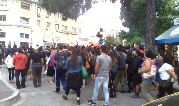 ΒΙΝΤΕΟ-Επεισόδια στην αντιφασιστική πορεία στη Μυτιλήνη