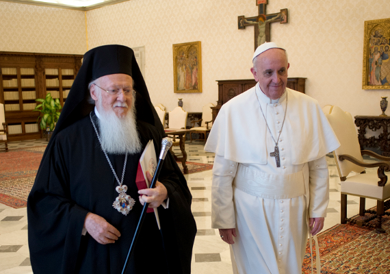 Συνάντηση Βαρθολομαίου και Πάπα Φραγκίσκου