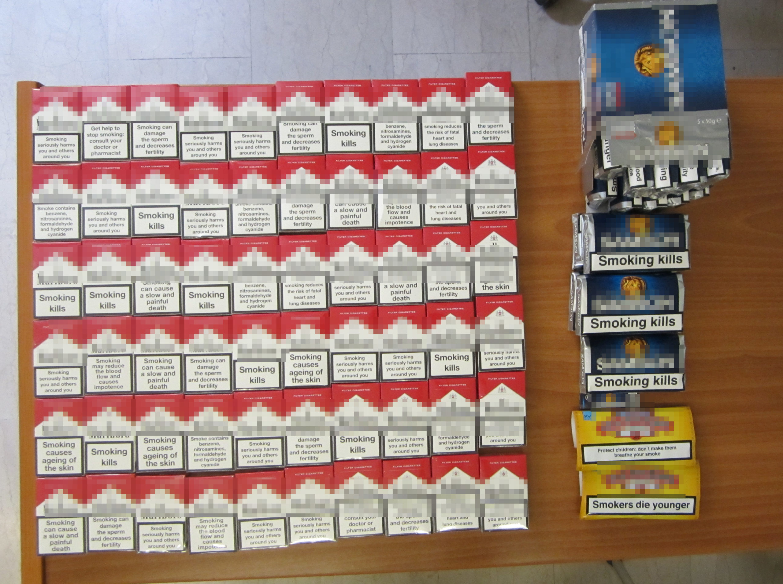 Χειροπέδες για λαθραία τσιγάρα