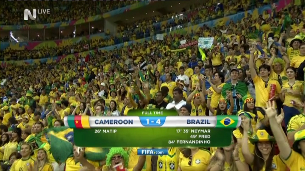 Live: Καμερούν-Βραζιλία 1-4 (ΤΕΛΙΚΟ)