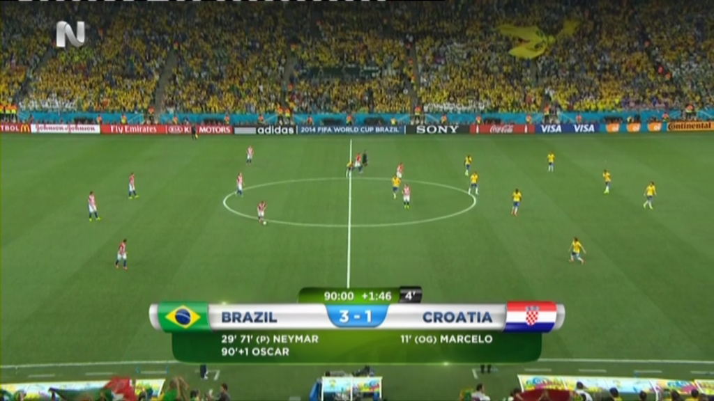 Live: Βραζιλία-Κροατία 3-1 (91’)