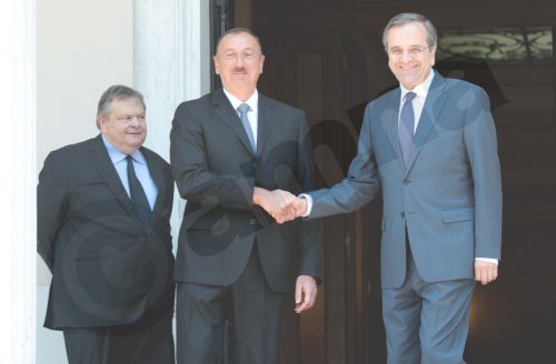 ΦΩΤΟ-Συνάντηση Σαμαρά με τον Πρόεδρο του Αζερμπαϊτζάν