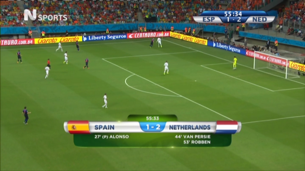 Live: Ισπανία-Ολλανδία 1-2 (53′)