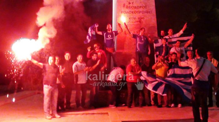 ΒΙΝΤΕΟ-Ξέφρενο πάρτι στην Τρίπολη για το γκολ του Σαμαρά