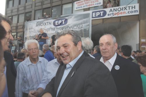 Καμμένος: Θα αποκατασταθεί το σύνταγμα και η δημοκρατία