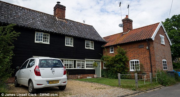 Bugs: Ms James was not alone in the above house, in Great Glenham, Suffolk, which she shared with huge numbers of fleas
