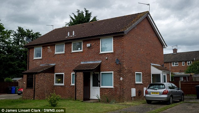 Going the distance: Ms James lived in the above house in Worlingham, Suffolk, until January this year but moved as her commute was too gruelling