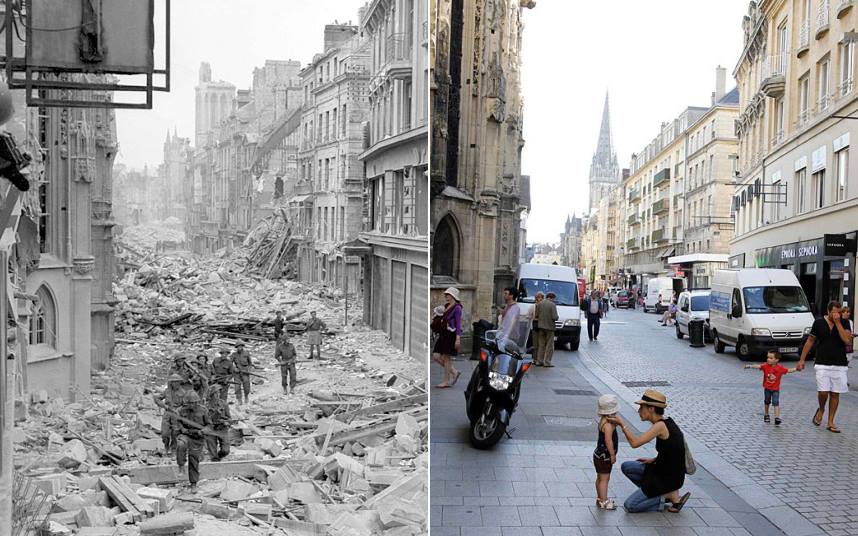 ΦΩΤΟ-Η Νορμανδία τότε και σήμερα