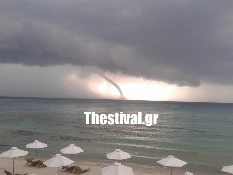 Ανεμοστρόβιλος στη Χαλκιδική