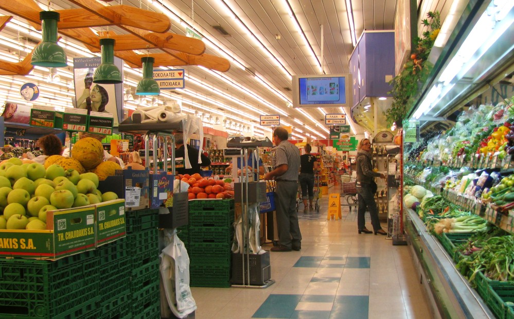 Ακριβότερα τα τρόφιμα στην Ελλάδα