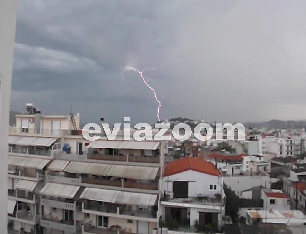 ΒΙΝΤΕΟ-Καλοκαιρινό μπουρίνι στην Χαλκίδα