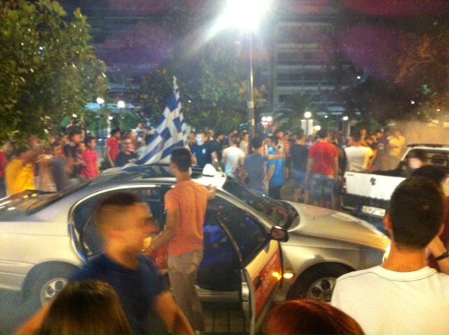 ΦΩΤΟ-Οι πανηγυρισμοί στο Αγρίνιο