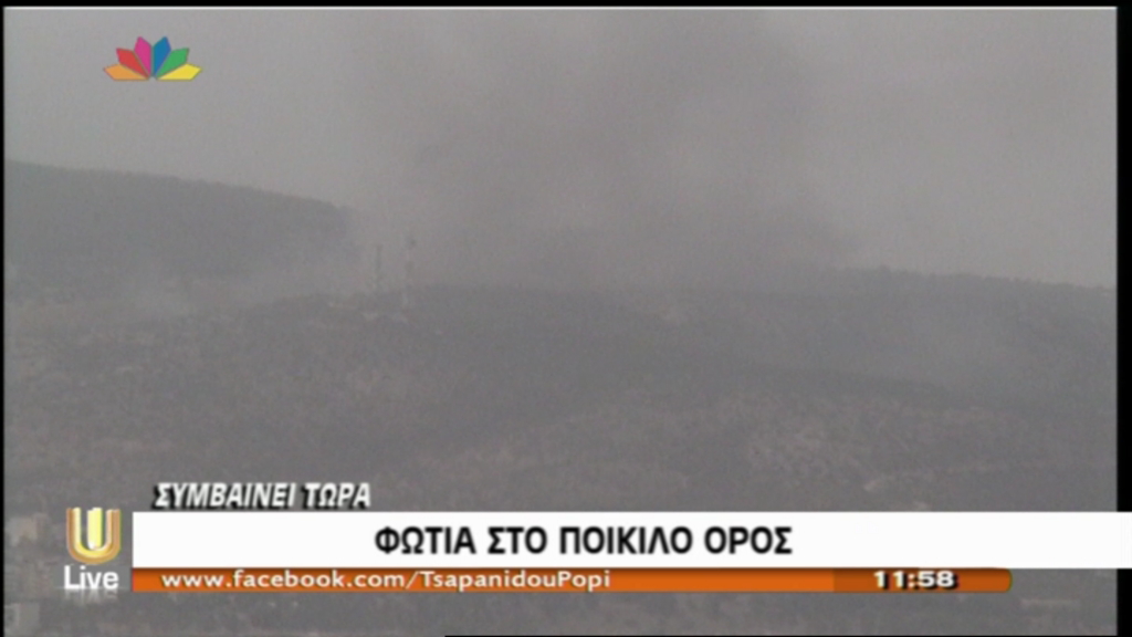 ΒΙΝΤΕΟ-Φωτιά στο Ποικίλο Όρος