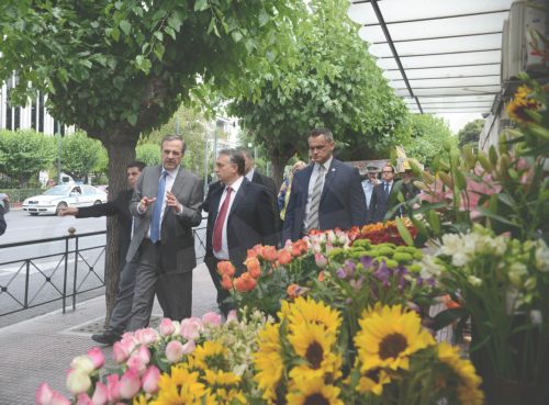 ΦΩΤΟ-Ο Σαμαράς και ο Ούγγρος Πρωθυπουργός στη Βασιλίσσης Σοφίας