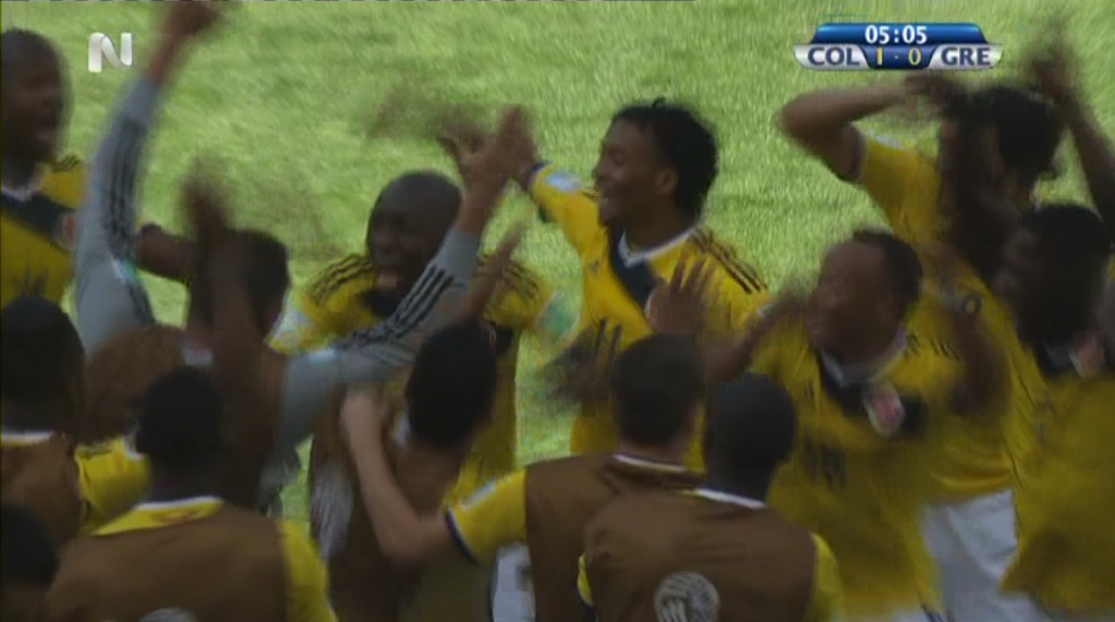 ΦΩΤΟ-Οι πανηγυρισμοί των Κολομβιανών