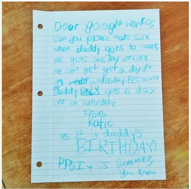 ΦΩΤΟ-Το παιδικό γράμμα που συγκίνησε ακόμη και τη Google