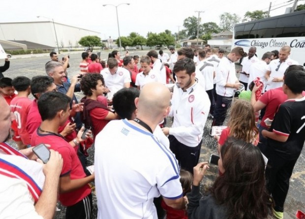 ΒΙΝΤΕΟ-Η υποδοχή του Ολυμπιακού στο Σικάγο