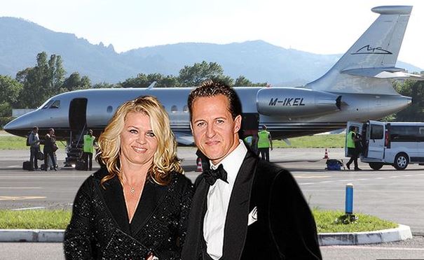 Πωλητήριο στο lear jet του Σουμάχερ