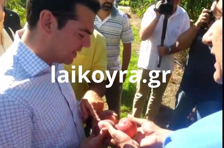 ΒΙΝΤΕΟ-Ο Τσίπρας με τους αγρότες της Ημαθίας