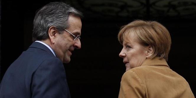 Ικανοποίηση για το “θετικό κλίμα” στη συνάντηση Σαμαρά-Μέρκελ