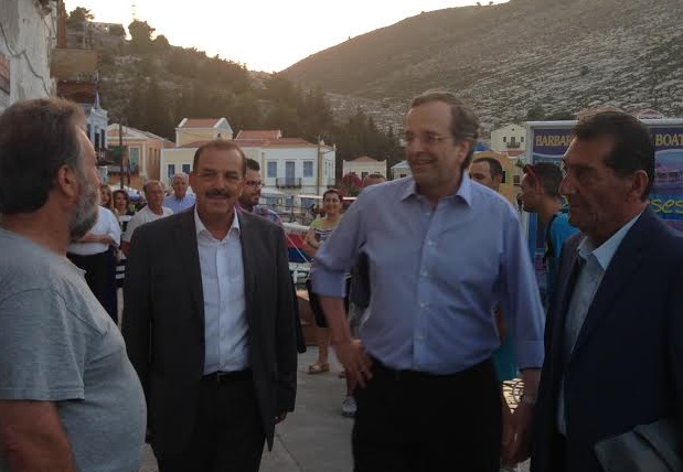 ΦΩΤΟ-Ο Σαμαράς στο Καστελόριζο